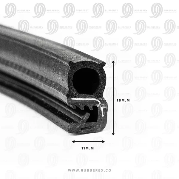 Double-Lip Door Rubber Seal